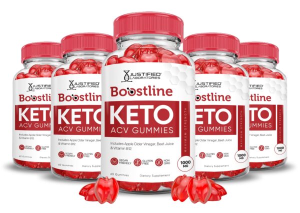 Paquete de 5 Boostline Keto ACV Gomitas 1000mg