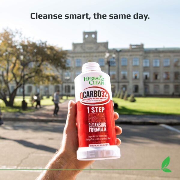 Bebida detox 32 oz Herbal Clean QCarbo32 sabor uva