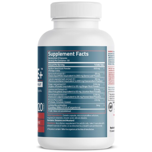 Suplemento Bronson Colon Cleanse 120 cápsulas para limpieza