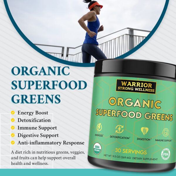 Instrucciones uso polvo greens Warrior Strong Wellness
