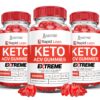 Rapid Lean Keto ACV Gomitas 3 pack botella frontal