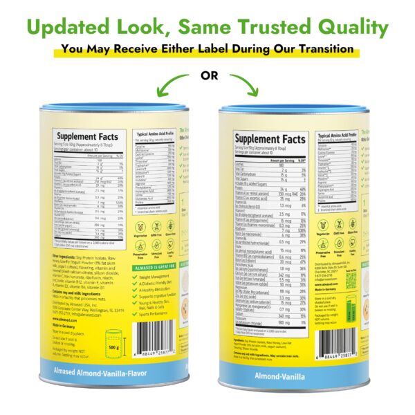 Etiqueta Almased vainilla