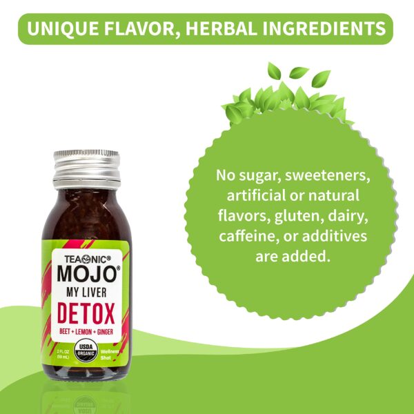 Ingredientes naturales detox TEAONIC My Liver Mojo