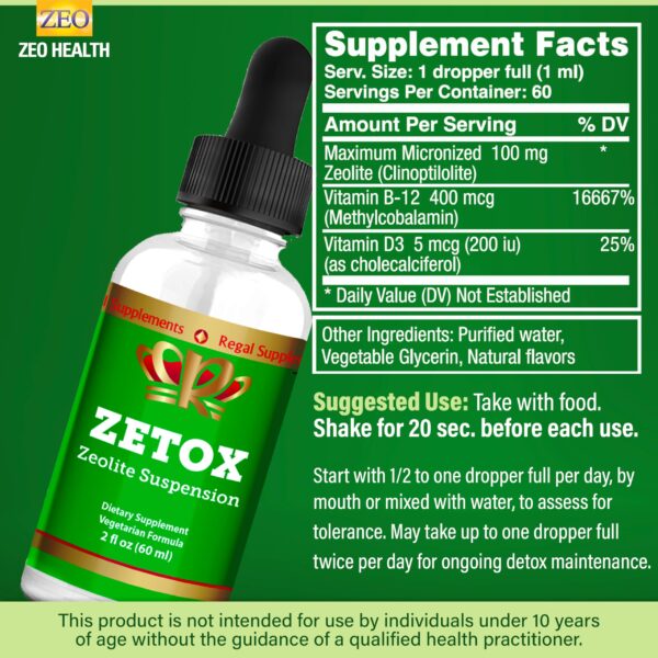 Suplemento ZETOX con ingredientes de calidad y pruebas de terceros