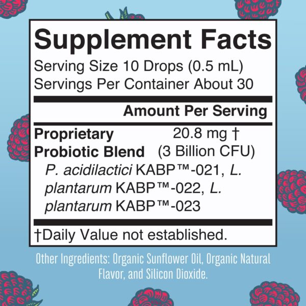 Gotas MaryRuth para digestión y limpieza linfática botella lateral