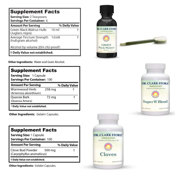 Kit limpieza intestinal con tintura y compuestos herbales