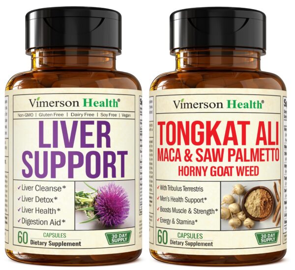 Suplemento para detox hepático y vitalidad masculina Vimerson Health