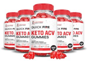 Paquete de gomitas Quick Fire Keto ACV 60 unidades