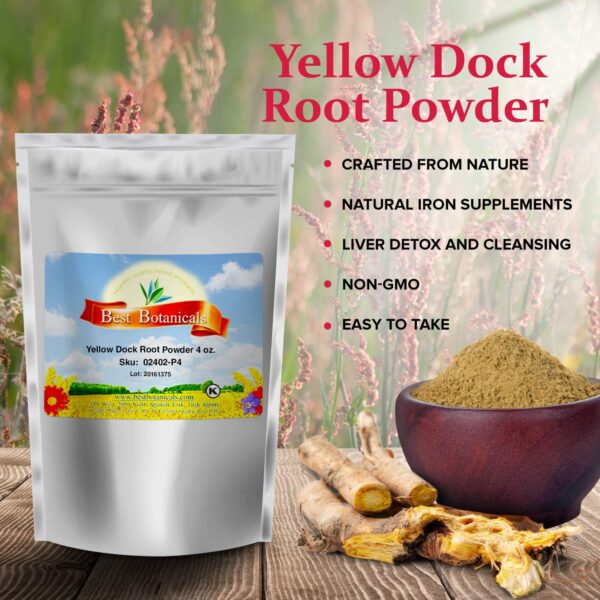 Suplemento natural de dock amarillo Best Botanicals
