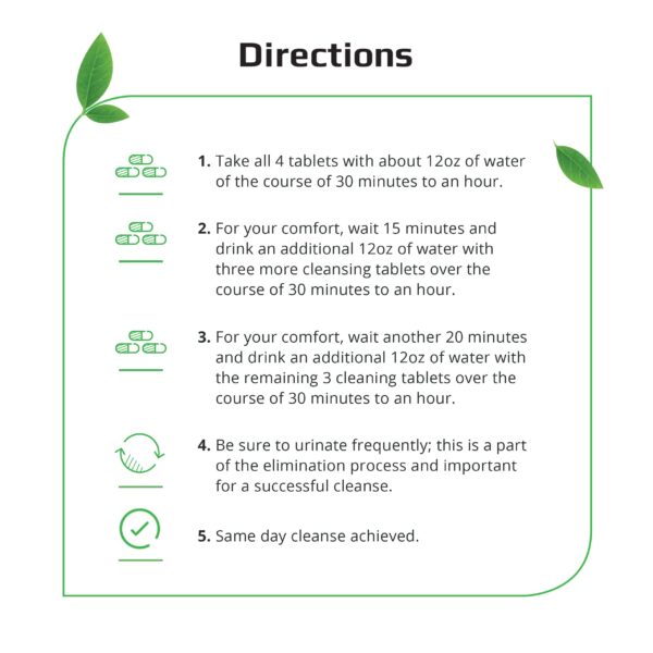 Tabletas Herbal Clean detox portátil y discreto