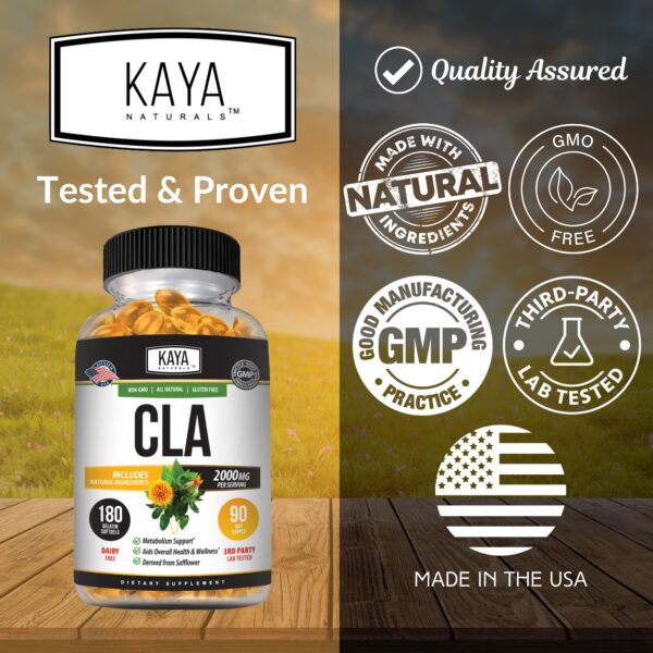 Cápsulas naturales Kaya Naturals CLA calidad premium