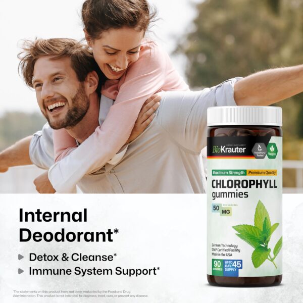 Etiqueta BioKrauter clorofila gomitas