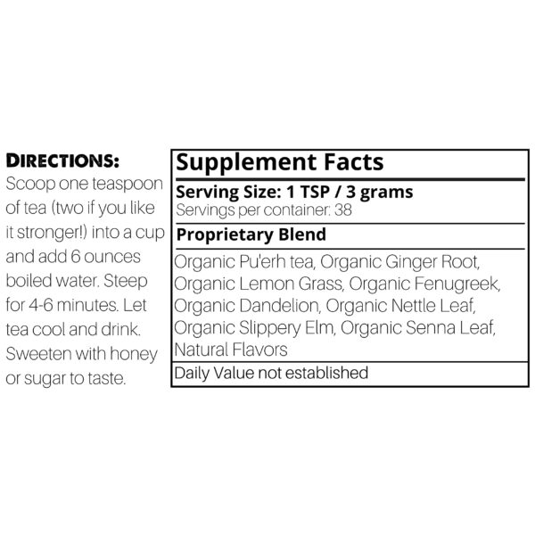 Té Pu'er con jengibre y hierba limón para detox digestivo