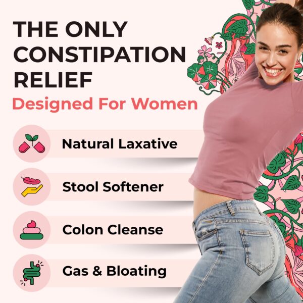 Suplemento detox detox para alivio de estreñimiento y gases