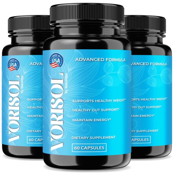 Frasco de Vorisol con etiqueta