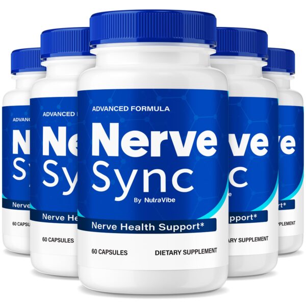 NutraVibe Nerve Sync cápsulas frente NutraVibe Nerve Sync cápsulas frente