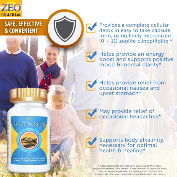 Suplemento desintoxicación natural zeolita DESTROXIN 90 cápsulas