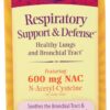 Frasco Irwin Naturals para limpieza respiratoria con 60 tabletas