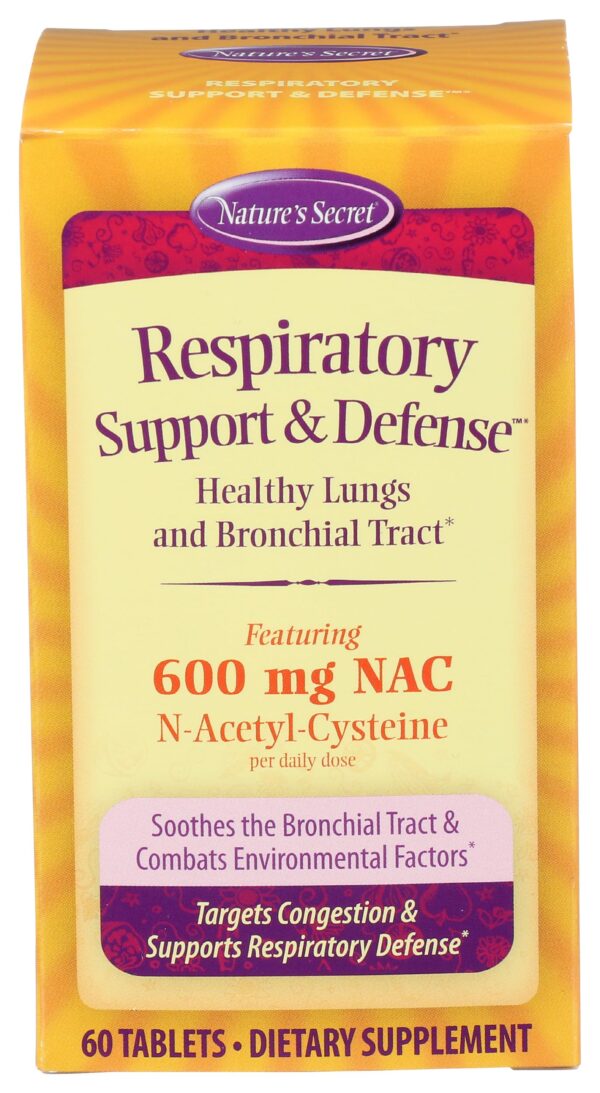 Frasco Irwin Naturals para limpieza respiratoria con 60 tabletas