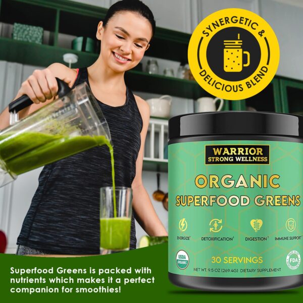 Polvo greens frutas y vegetales para detox y energía