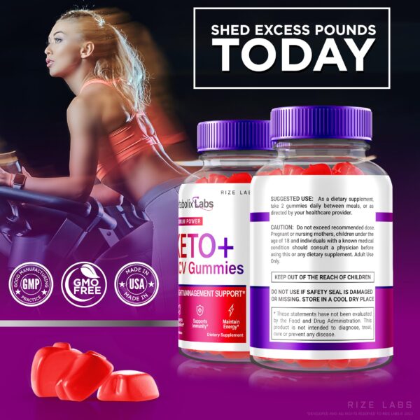 Embalaje Metabolix Labs Keto Plus ACV gomitas para dieta