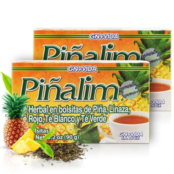 Té detox Pinalim paquete doble 2x30 bolsas con piña y té natural