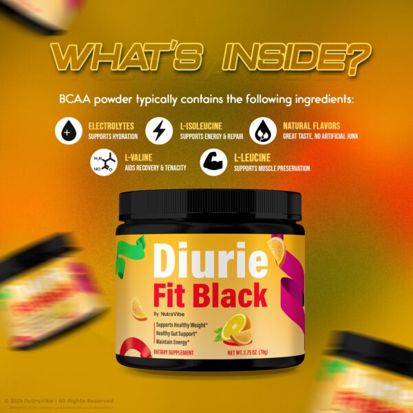 Logo NutraVibe en Diurie Fit Black