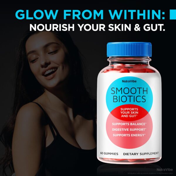 Frasco Smooth Biotics gomitas premium para bienestar