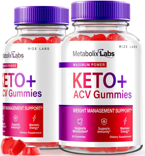 Metabolix Labs Keto Plus ACV gomitas paquete frontal