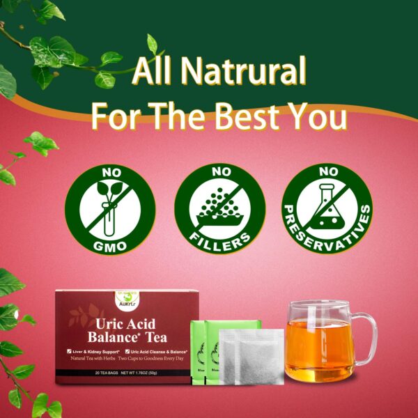 Imagen lateral té AuKrLr limpieza ácido úrico y movilidad