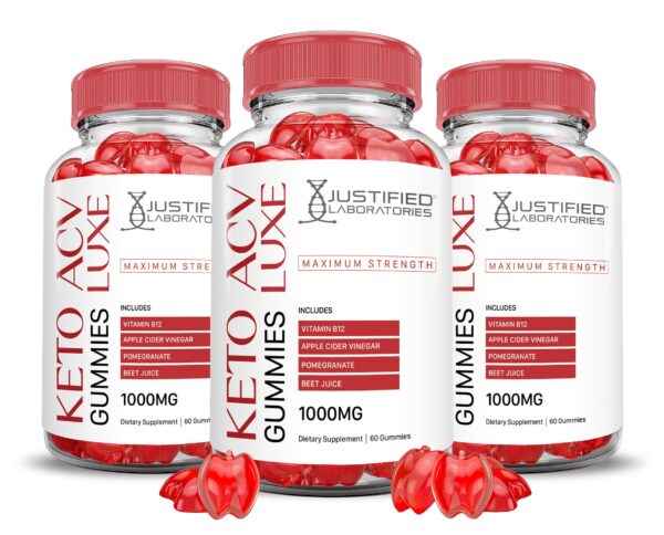 gomitas luxe keto acv vinagre de sidra de manzana paquete