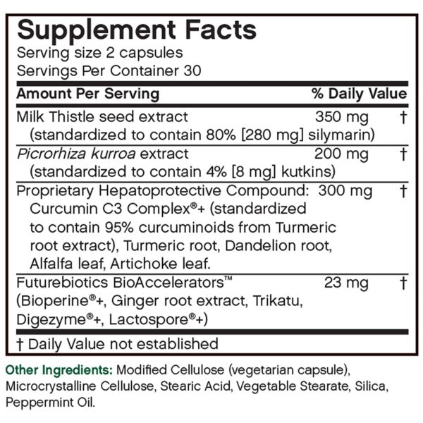 calidad futurebiotics detox cápsulas para hígado