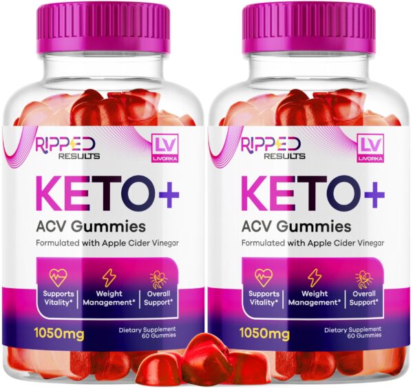 LIVORKA gomitas keto plus acv paquete de 2 cajas