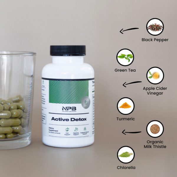 Cápsulas vegetarianas detox naturales Nature's Pure Blend