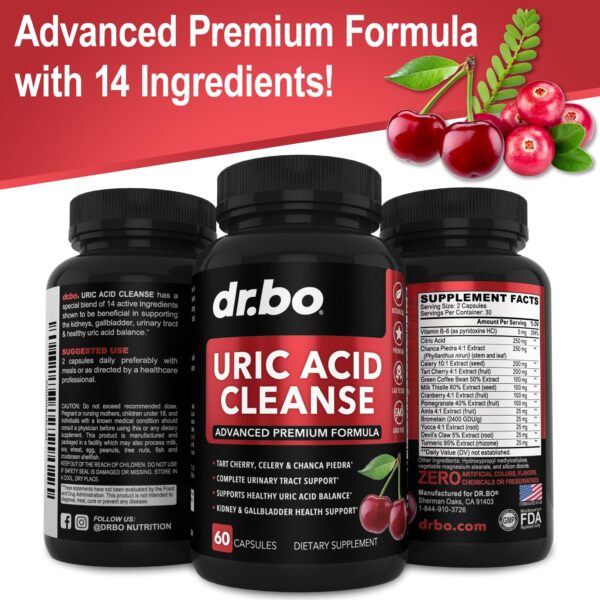 Suplemento herbal limpieza ácido úrico DR. BO