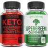 Gomitas keto acv para pérdida de peso y supergreens premium