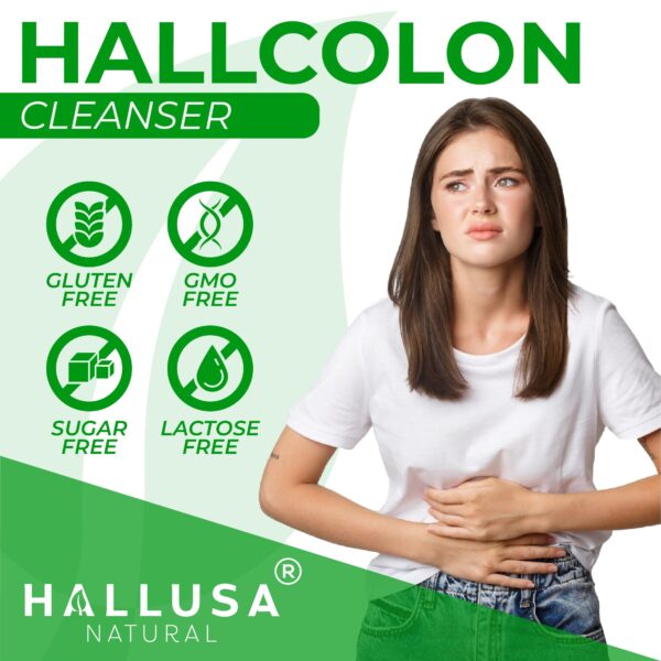 Cápsulas Hallusa Natural Hallcolon limpieza colon close up