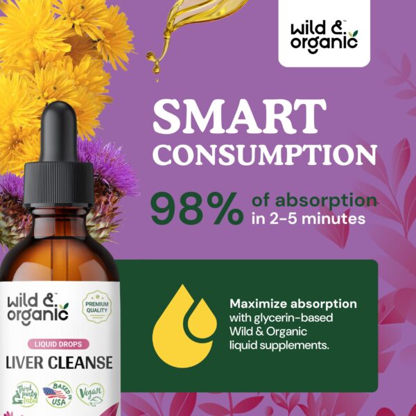 Suplemento herbal Wild & Organic para desintoxicación hepática