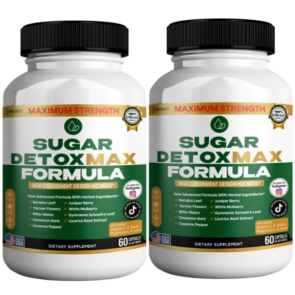 Frontal de GreenVify Sugar Detox Max cápsulas