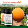 Frasco de cápsulas Cleanse Sumatra slim belly tonic