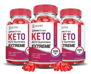 Keto Drops ACV Gummies Extreme 2000mg sabor dulce y nutritivo