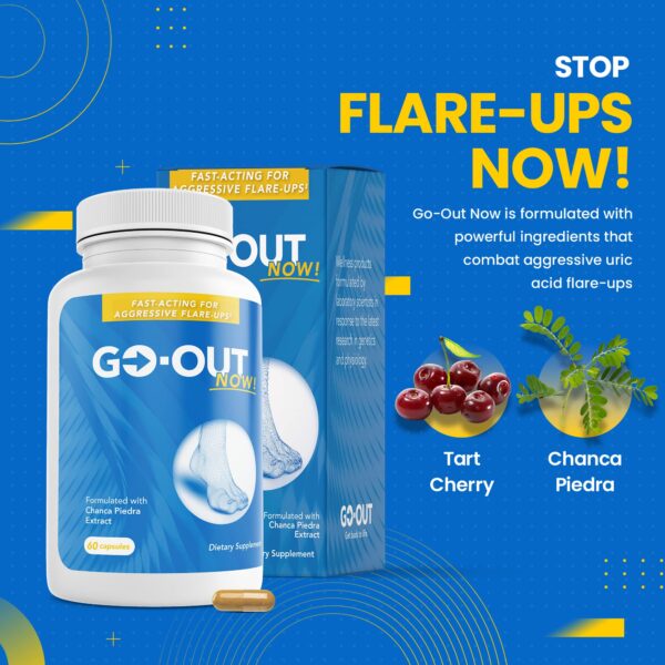 Cápsulas de Chanca Piedra naturales paquete Go-Out Now