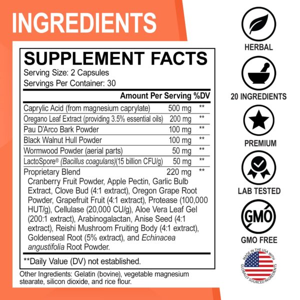 Limpieza candida natural con aceites, extractos y probioticos