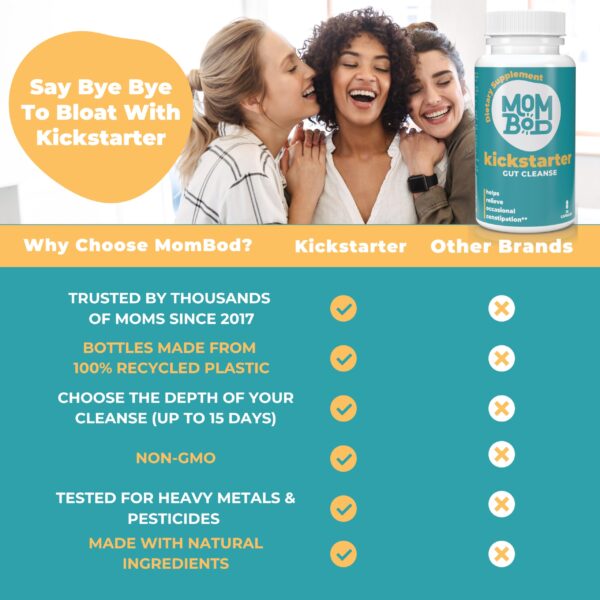 Tabletas MomBod para limpieza intestinal sin ingredientes dañinos