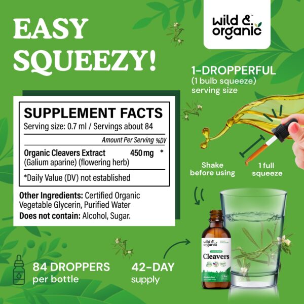 Gotas detox Wild & Organic libres de alcohol y azúcar