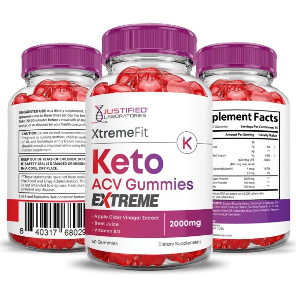 Gominolas Xtreme Fit ACV con base de pectina saludable