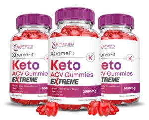 Gominolas keto acv Xtreme Fit en frasco con diseño atractivo