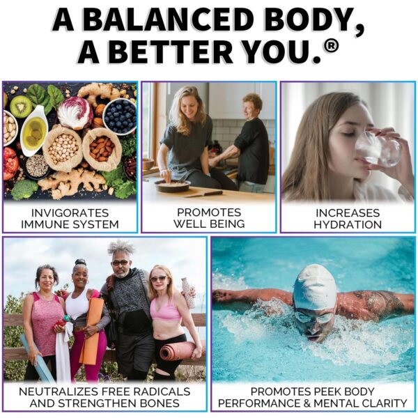 Etiqueta suplemento Alkalife para balancear pH alcalino