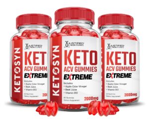 Paquete de 3 gomitas Keto ACV extreme 2000mg Justified Laboratories Paquete de 3 gomitas Keto ACV extreme 2000mg Justified Laboratories