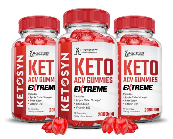 Paquete de 3 gomitas Keto ACV extreme 2000mg Justified Laboratories Paquete de 3 gomitas Keto ACV extreme 2000mg Justified Laboratories